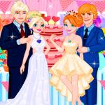 Elsa And Anna Wedding Party